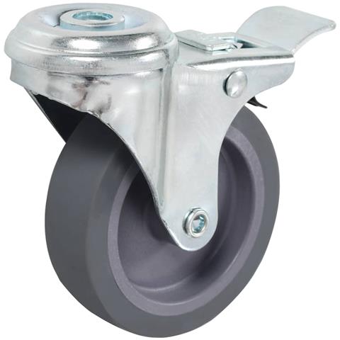 Ruote Girevoli con Foro per Bulloni 24 pz 75 mm - Foto 2