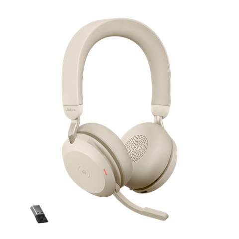 Cuffie Evolve2 75 Wireless USB-A Microsoft Teams Colore Beige - Foto 1