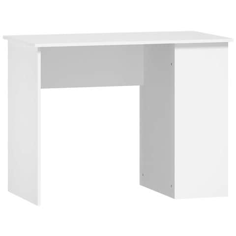 Scrivania Bianca 100x55x75 cm in Legno Multistrato - Foto 1