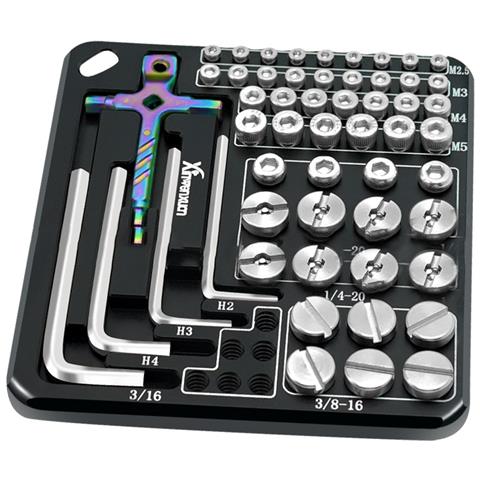 Kit Piastra Di Conservazione Con Viti E Chiave Per Fotocamera Dslr Black - Foto 3