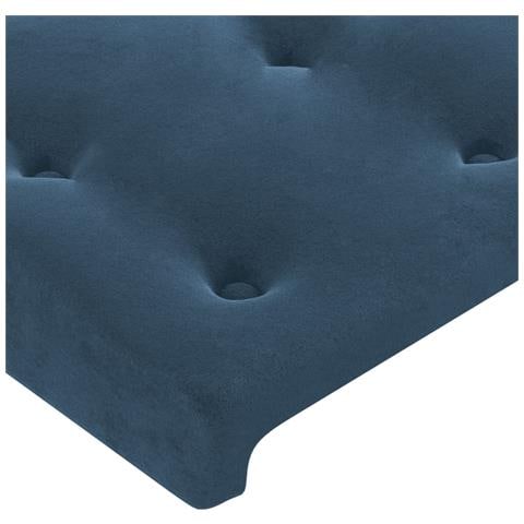 Testiere 4 Pz Blu Scuro 100x5x78/88 Cm In Velluto - Foto 7