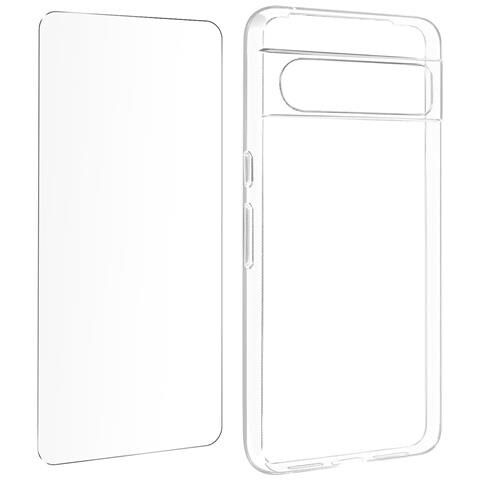 Cover Per Google Pixel 8 Pro Silicone Gel E Vetro Temperato 9h - Foto 1