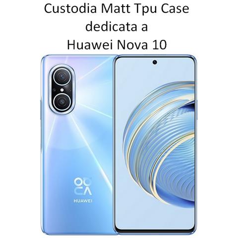 Custodia Tpu Silicone Cover Case Per Huawei Nova 10 Black - Foto 2
