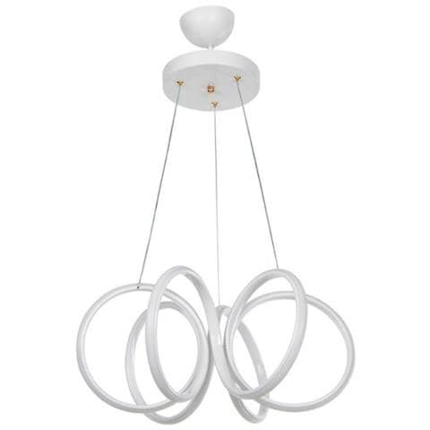 Lampada A Sospensione Led Ilya Forma Spirale Bianca Mdl4439 - Foto 1