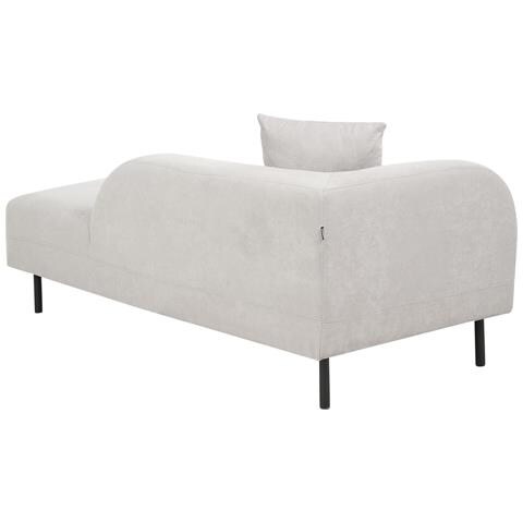 Chaise Longue Versione Sinistra Le Crau Tessuto Grigio Chiaro - Foto 2