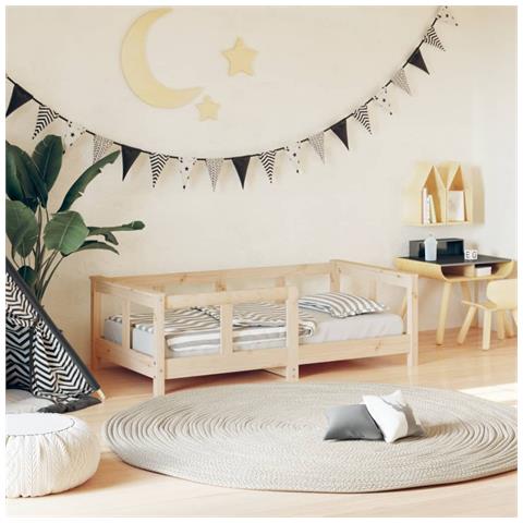 Giroletto Per Bambini 70x140 Cm In Legno Massello Di Pino - Foto 1
