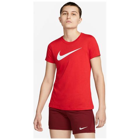 T-Shirt Swoosh Cw6967-657 Donna Taglia Xs Colore Rosso - Foto 1