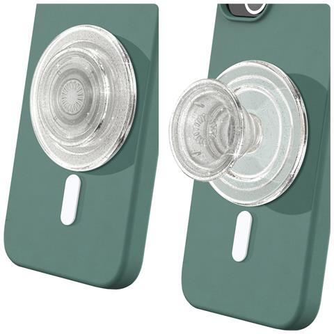 Popgrip Magsafe Clear Glitter Impugnatura E Supporto Versatili, Trasparente - Foto 5
