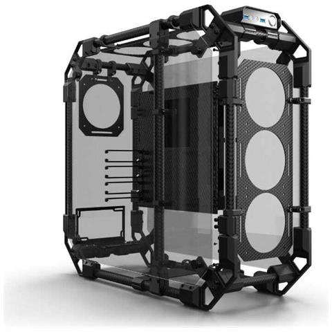Custodia in Carbonio Scheletro ATX 2x USB 3.0 Colore Nero - Foto 1