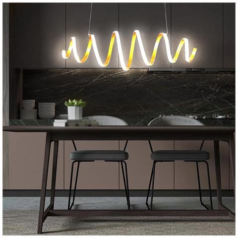 Lampadario Lampada Sospensione a LED 40W Luce Dimmerabile e Colore Regolabile - Foto 2