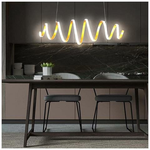 Lampadario Lampada Sospensione a LED 40W Luce Dimmerabile e Colore Regolabile - Foto 5