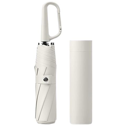 Ombrello Automatico Con Clip - Ombrello Da Viaggio Pieghevole White - Foto 1