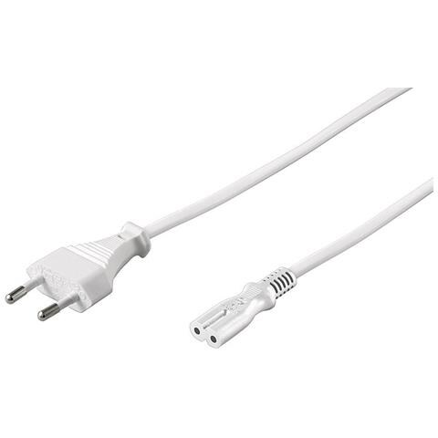 PE030705W cavo di alimentazione Bianco 0,5 m Spina di alimentazione di tipo C Accoppiatore C7 - Foto 1