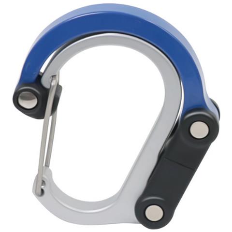 Moschettone In Lega Di Alluminio Con Anello A D Di Alta Qualità Blue S - Foto 1