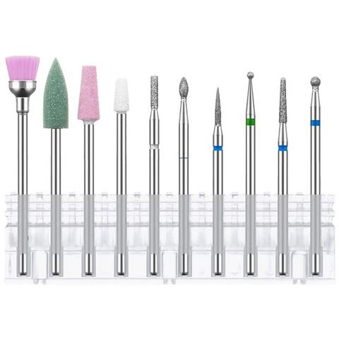 Kit Di Frese Per Unghie, Per Smerigliatrici Elettriche. Include 10 Tipi. - Foto 2