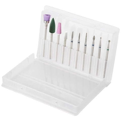 Kit Di Frese Per Unghie, Per Smerigliatrici Elettriche. Include 10 Tipi. - Foto 1