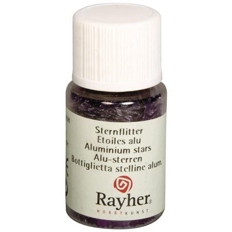 10ml - Paillettes Con Forma A Stella In Alluminio - Colore Viola - Foto 1