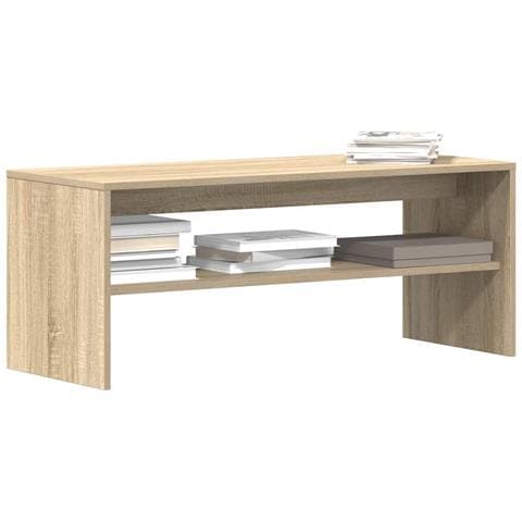 Mobile Porta Tv Rovere Sonoma 100x40x40 Cm In Legno Multistrato - Foto 1