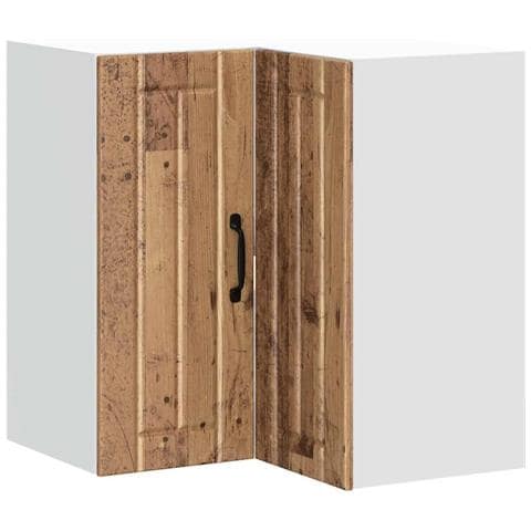 Pensile Da Cucina Ad Angolo Lucca Legno Antico In Truciolato - Foto 2