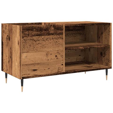 Mobile Porta Dischi Legno Antico 84,5x38x48cm Legno Multistrato - Foto 2