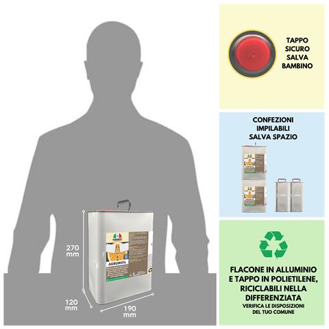 Agrumoil 5ltx4pz - Diluente Sgrassante Per Legno In D Limonene - Foto 2