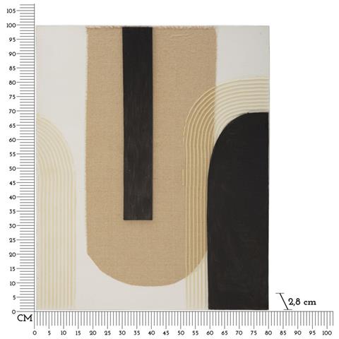 Stampa Su Tela Geometrico 21 - Multicolore - Legno - 80x2,8x100 Cm - Foto 6