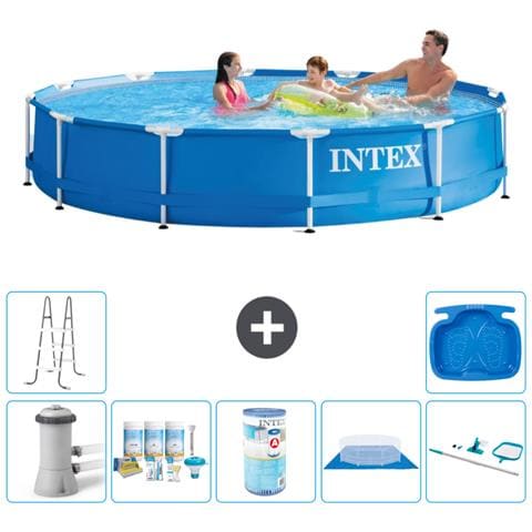 Piscina Fuori Terra - In Giro - 366x76 Cm - Blu - Include Accessori Coordinati A1749 - Foto 1