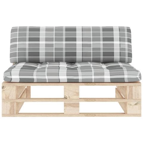 Divano Centrale Giardino Su Pallet In Legno Di Pino Impregnato - Foto 2