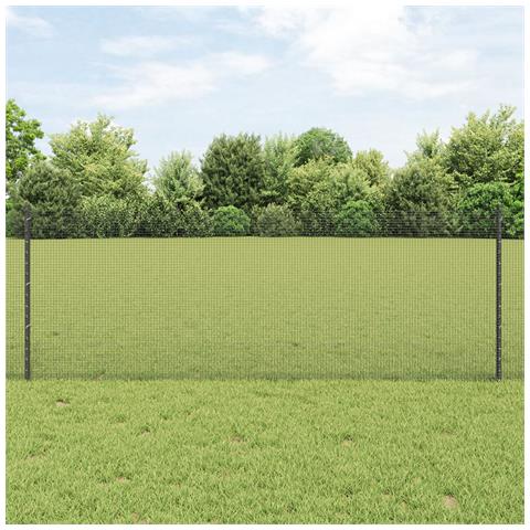 Recinzione in rete saldata con 44 pali U grigio 0.8x100 m in acciaio - Foto 2