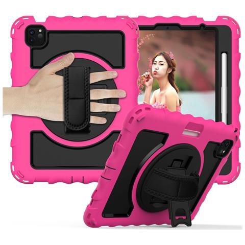Custodia Per Ipad Pro 11"" Con Supporto E Tracolla Rosa - Foto 1