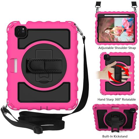 Custodia Per Ipad Pro 11"" Con Supporto E Tracolla Rosa - Foto 2