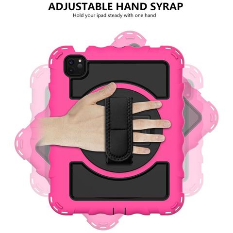 Custodia Per Ipad Pro 11"" Con Supporto E Tracolla Rosa - Foto 4