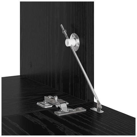 Set mobile TV 4 pcs Rovere nero 80 x 30 x 30 cm - Foto 9