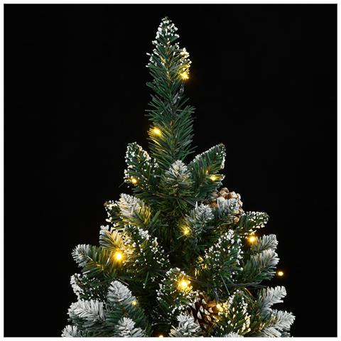 Albero di Natale Artificiale con 300 LED 210 cm - Foto 9