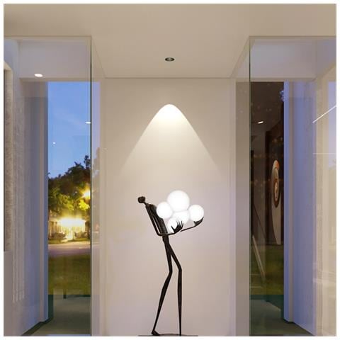 Confezione Da 2 Faretti Led Da Incasso 7w, Foro 75mm, 4000k, Lega Di Alluminio Nera - Foto 6