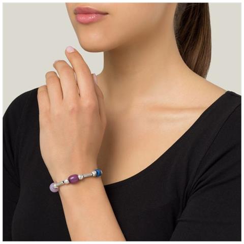 Bracciale In Argento E Colorato Lineacolor In Zama Argento - Foto 2