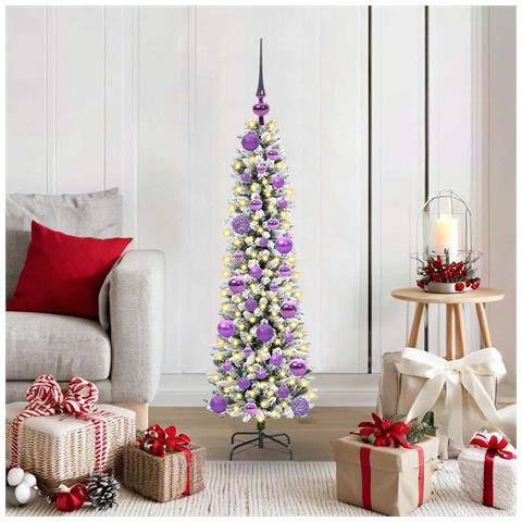 Albero di Natale artificiale con 150 LED Bianco 120 cm - Foto 2