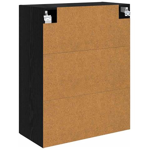 Armadi da Parete 2 pcs Rovere Nero 69,5 x 34 x 90 cm - Foto 9