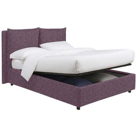 Diamante - Letto Piazza E Mezza Sfoderabile, Viola Lilla - Foto 4