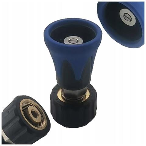 Lancia Mini M22 Con Ugello Piatto 15° - Compatibile Con Idropulitrici Kärcher Hd /hds | Pressione 4000 Psi | Plastica E Acciaio Inox - Foto 1