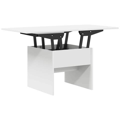 Tavolino da salotto Bianco 55 x 54,5 x 45 cm Legno multistrato - Foto 1