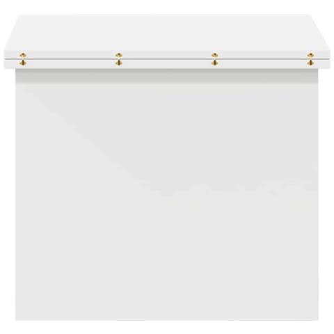 Tavolino da salotto Bianco 55 x 54,5 x 45 cm Legno multistrato - Foto 9