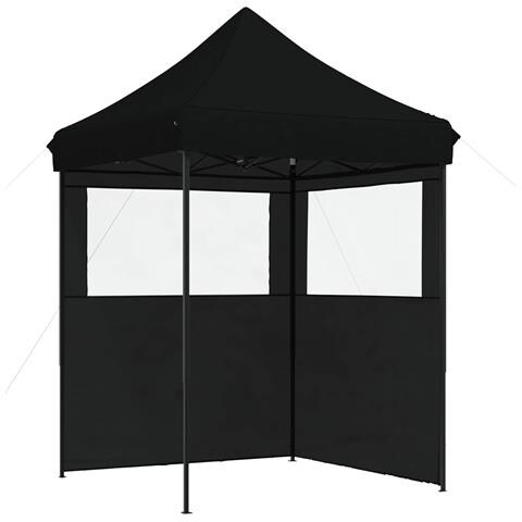Tenda Party Nero 200 x 200 x 306 cm Tessuto Oxford - Foto 1