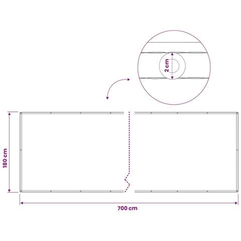 Schermo di Privacy per Balcone 180 x 700 cm - Foto 6