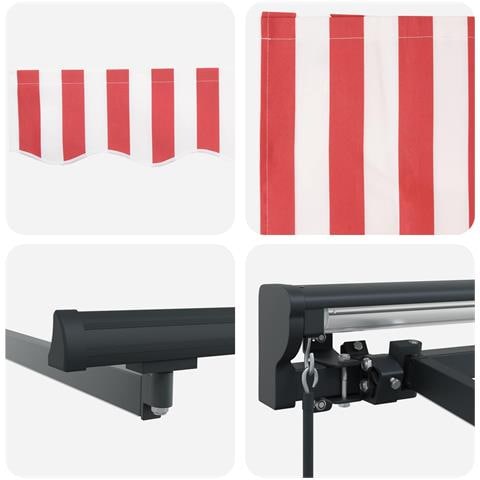 Cornice per Tenda Manuale con LED 4,5 × 3 m - Foto 8