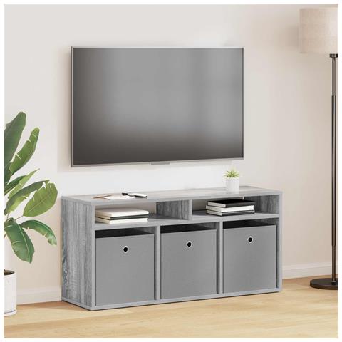 Lowboard con cassetto Grigio Sonoma 102 x 32 x 48,5 cm - Foto 2