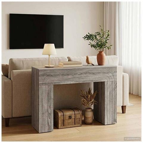 Tavolino da salotto Grigio Sonoma 102 x 35 x 75 cm - Foto 2