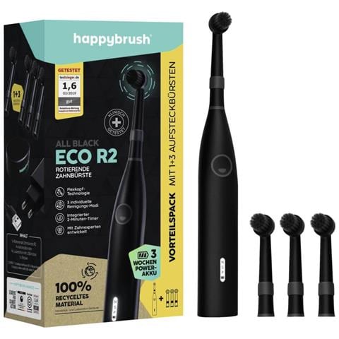 ECO R2 Allblack Adulto Spazzolino a vibrazione Nero - Foto 1