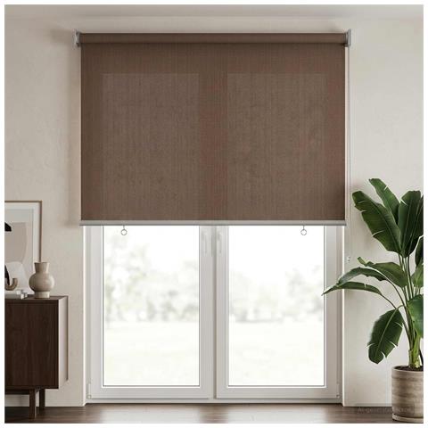 Tenda a Rullo Esterno Blocco UV 90% Tortora 100 x 230 cm HDPE - Foto 2