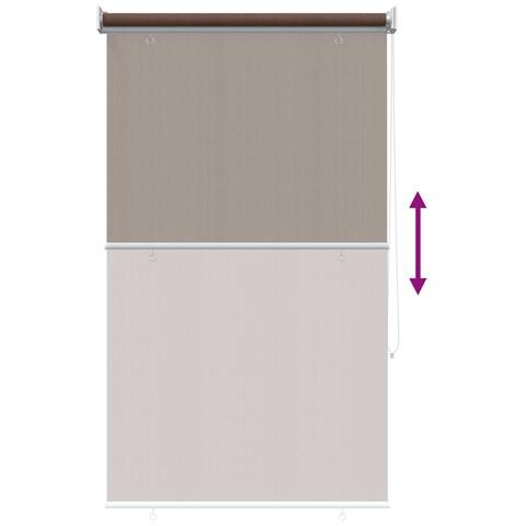Tenda a Rullo Esterno Blocco UV 90% Tortora 100 x 230 cm HDPE - Foto 9